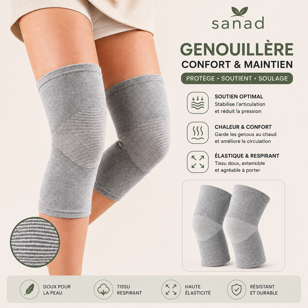 Genouillère en Bambou Premium – Confort & Récupération