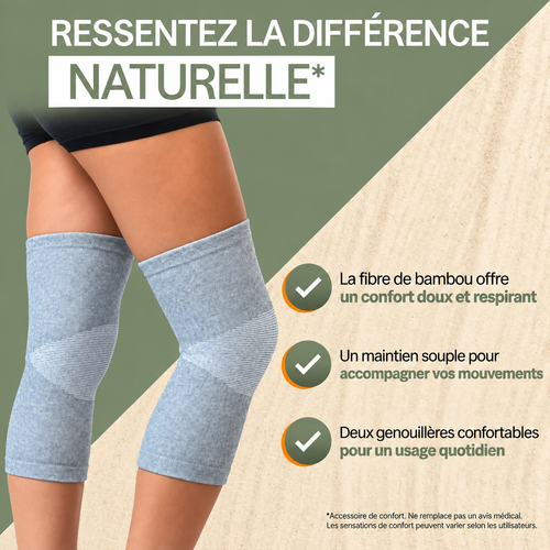 Genouillère en Bambou Premium – Confort & Récupération